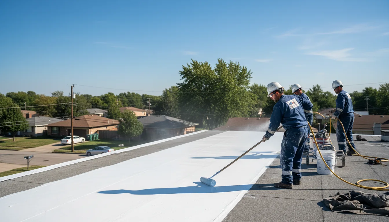 Commercial roof coating in Geneseo, IL near me